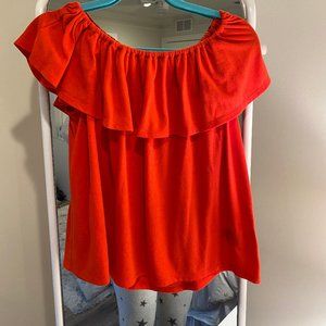 Ruffle Off the Shoulder Top